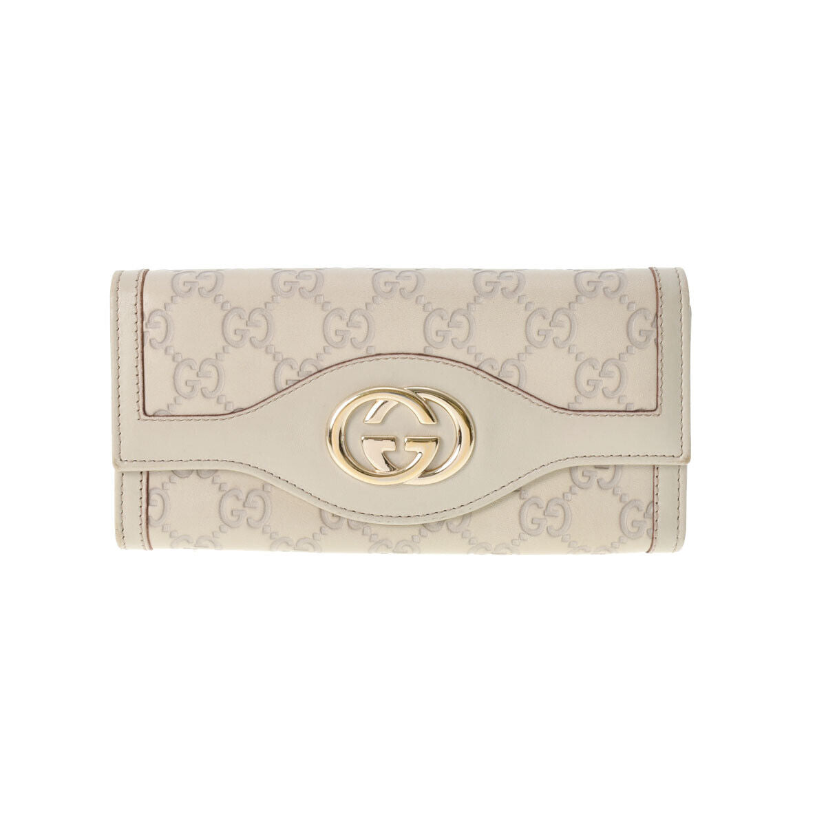 Gucci cream Leather Shima line wallet accessories