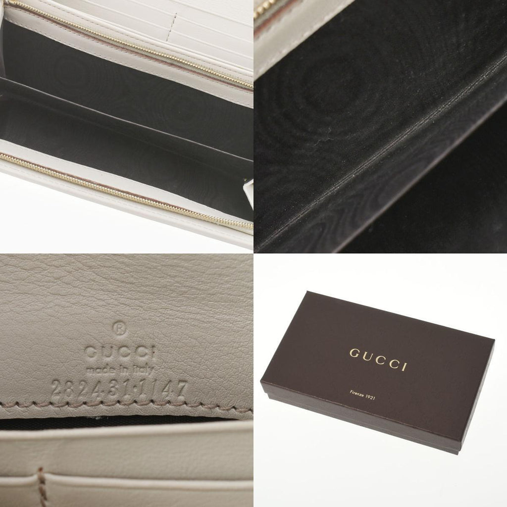 Gucci cream Leather Shima line wallet accessories