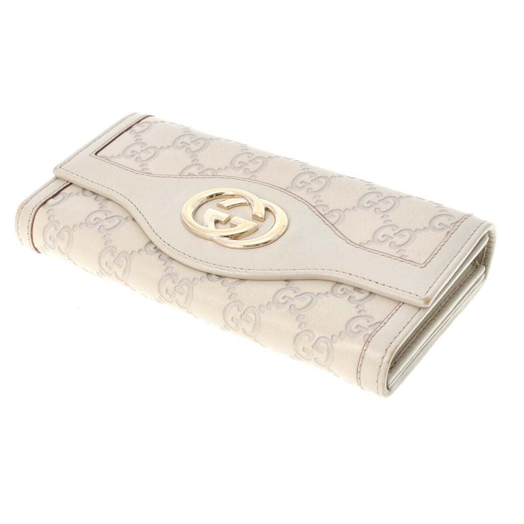 Gucci cream Leather Shima line wallet accessories