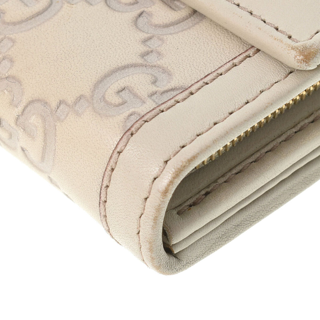 Gucci cream Leather Shima line wallet accessories