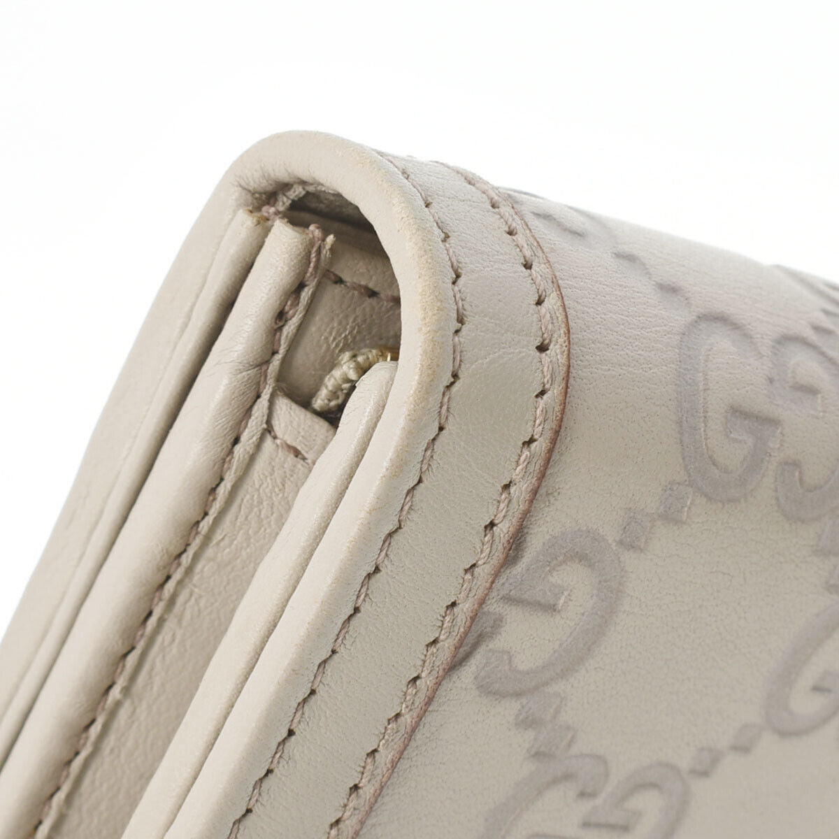 Gucci cream Leather Shima line wallet accessories
