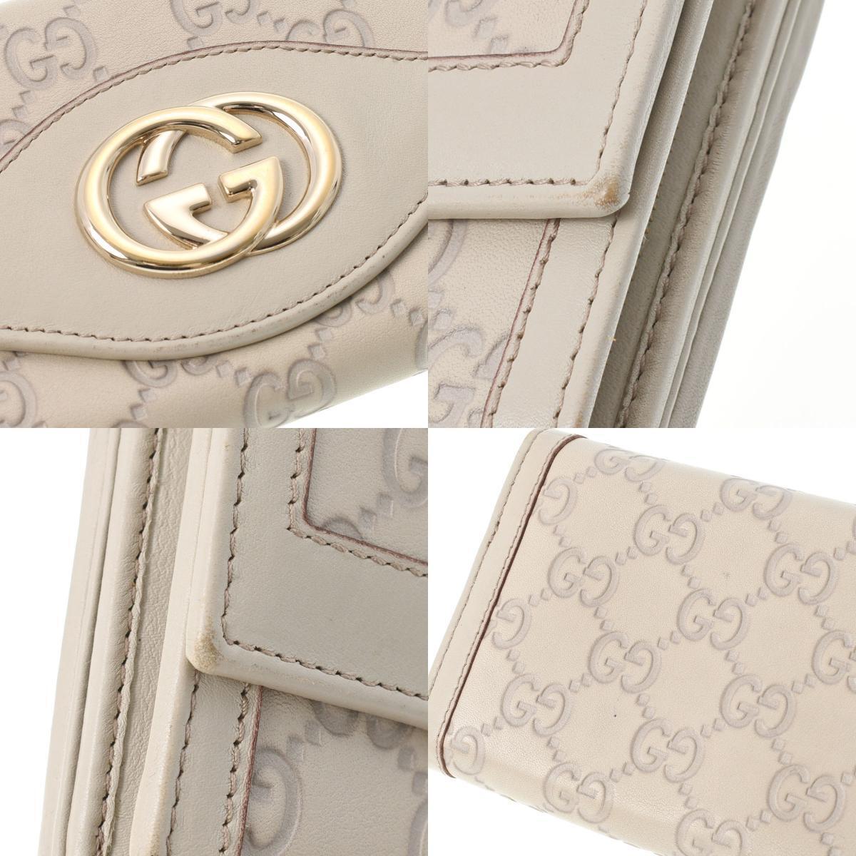 Gucci cream Leather Shima line wallet accessories