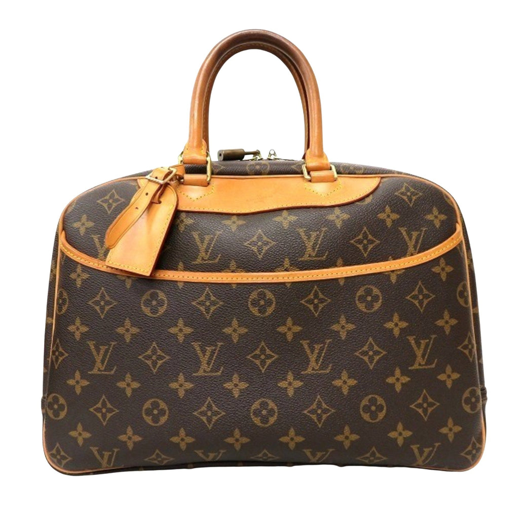 Louis Vuitton Brown Canvas Deauville handbag bag