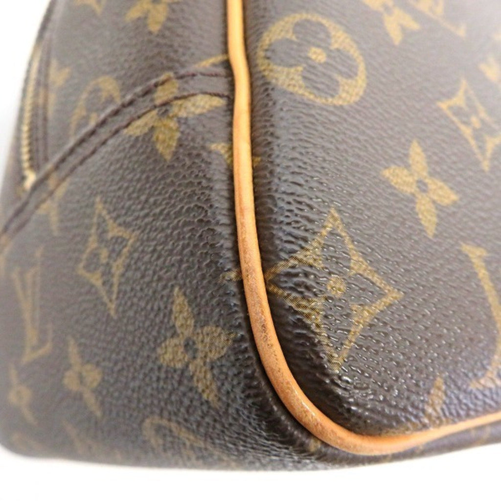 Louis Vuitton Brown Canvas Deauville handbag bag