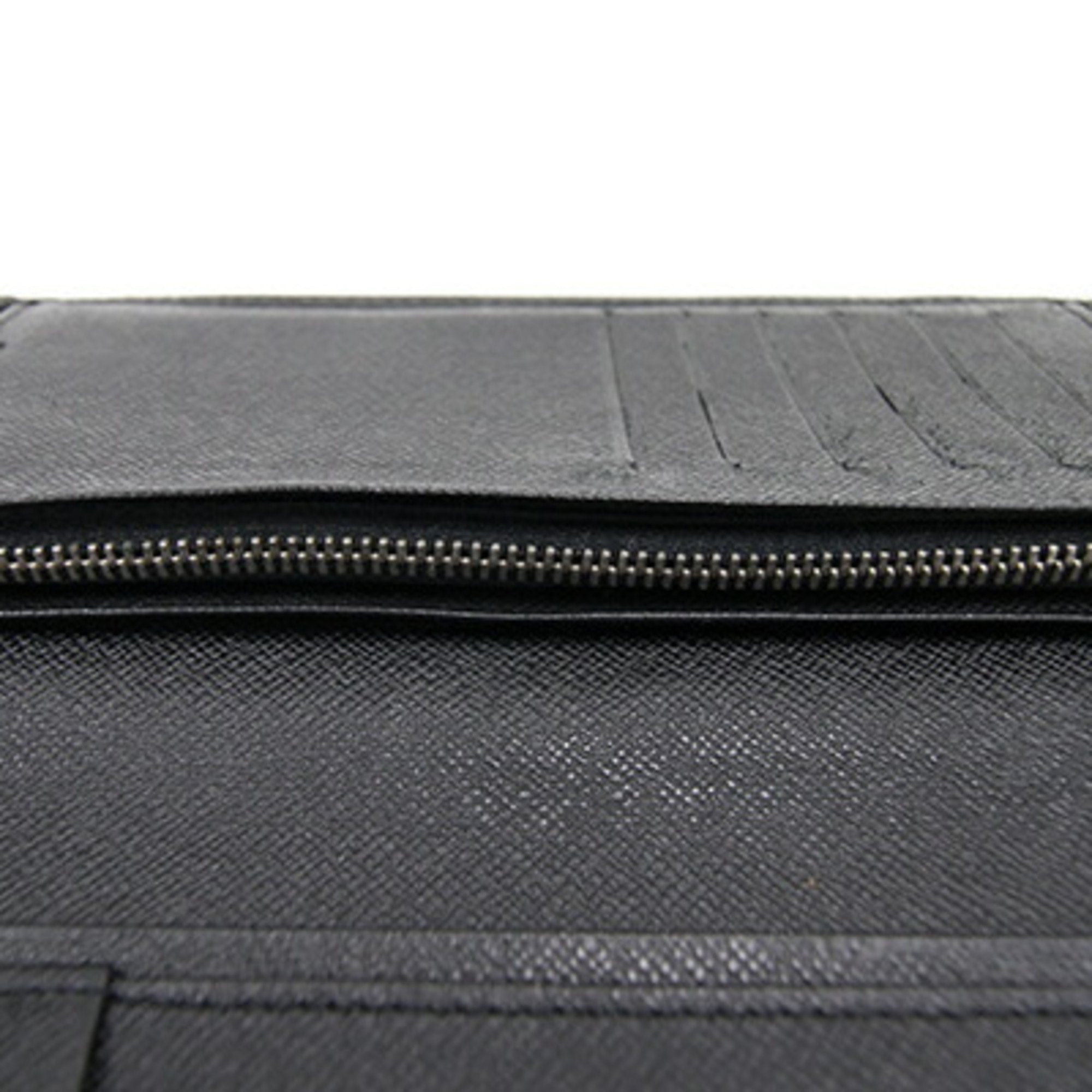 Louis Vuitton Black Leather Brazza (cuir Ta√Øga) wallet accessories
