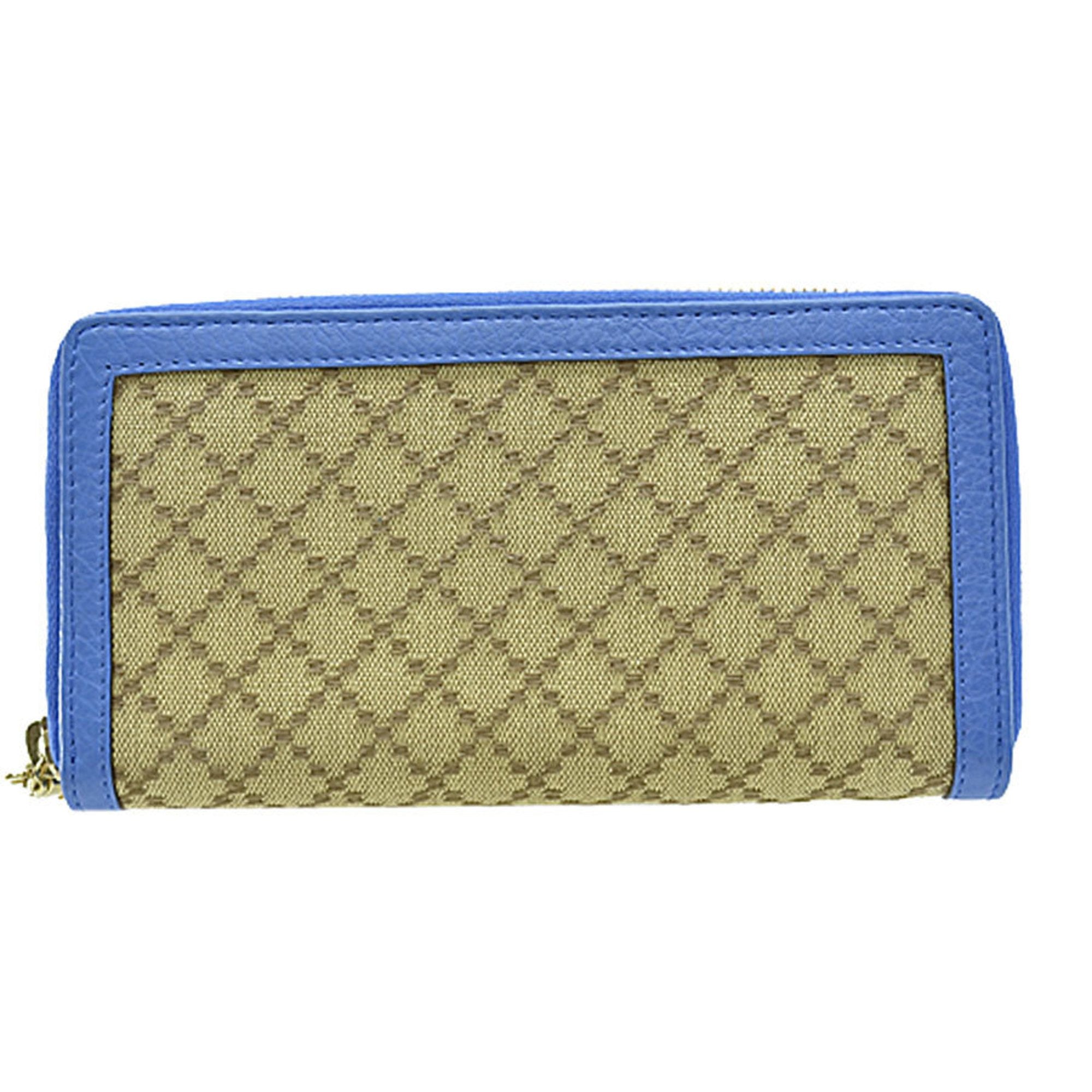 Gucci Bicolor Canvas Bamboo wallet accessories