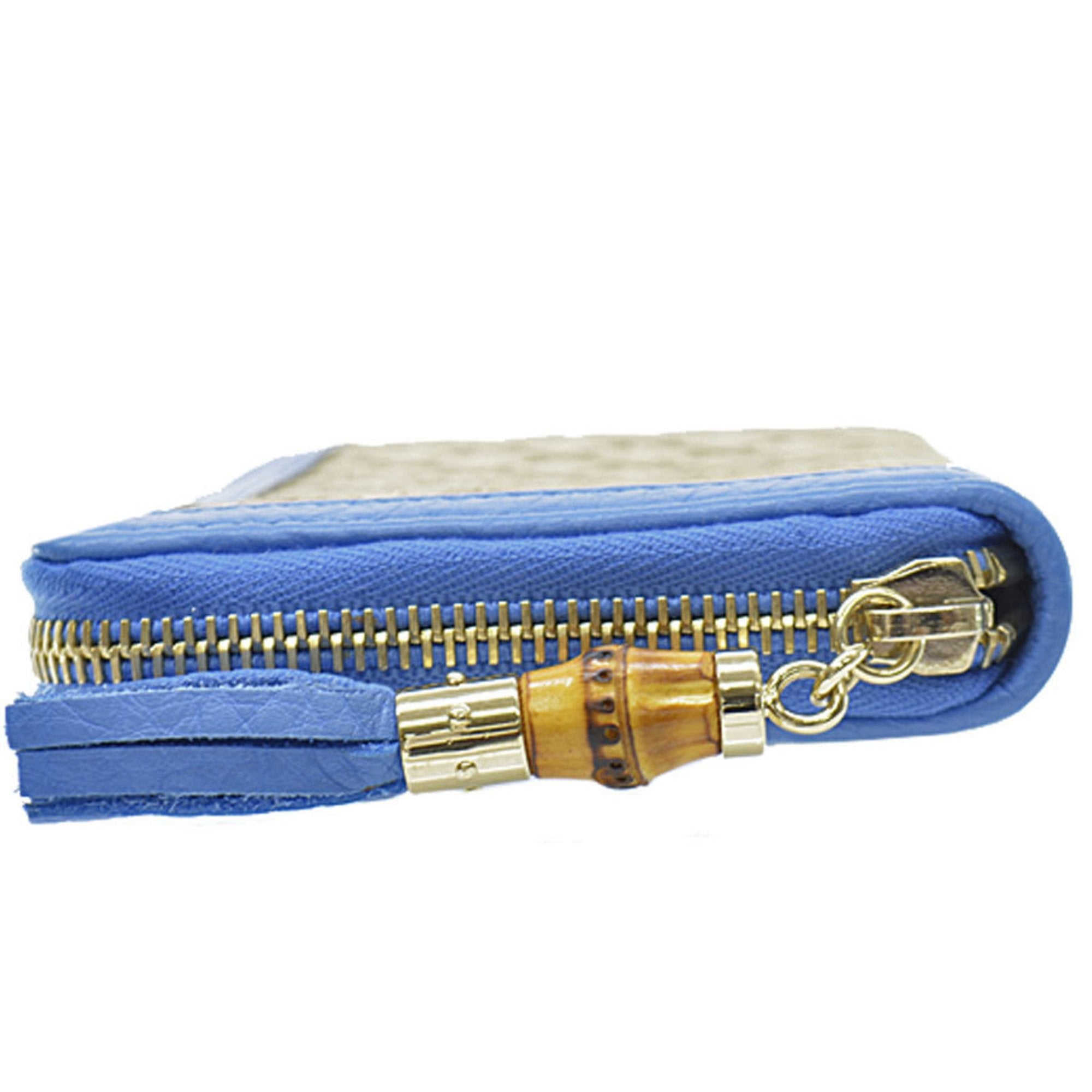 Gucci Bicolor Canvas Bamboo wallet accessories