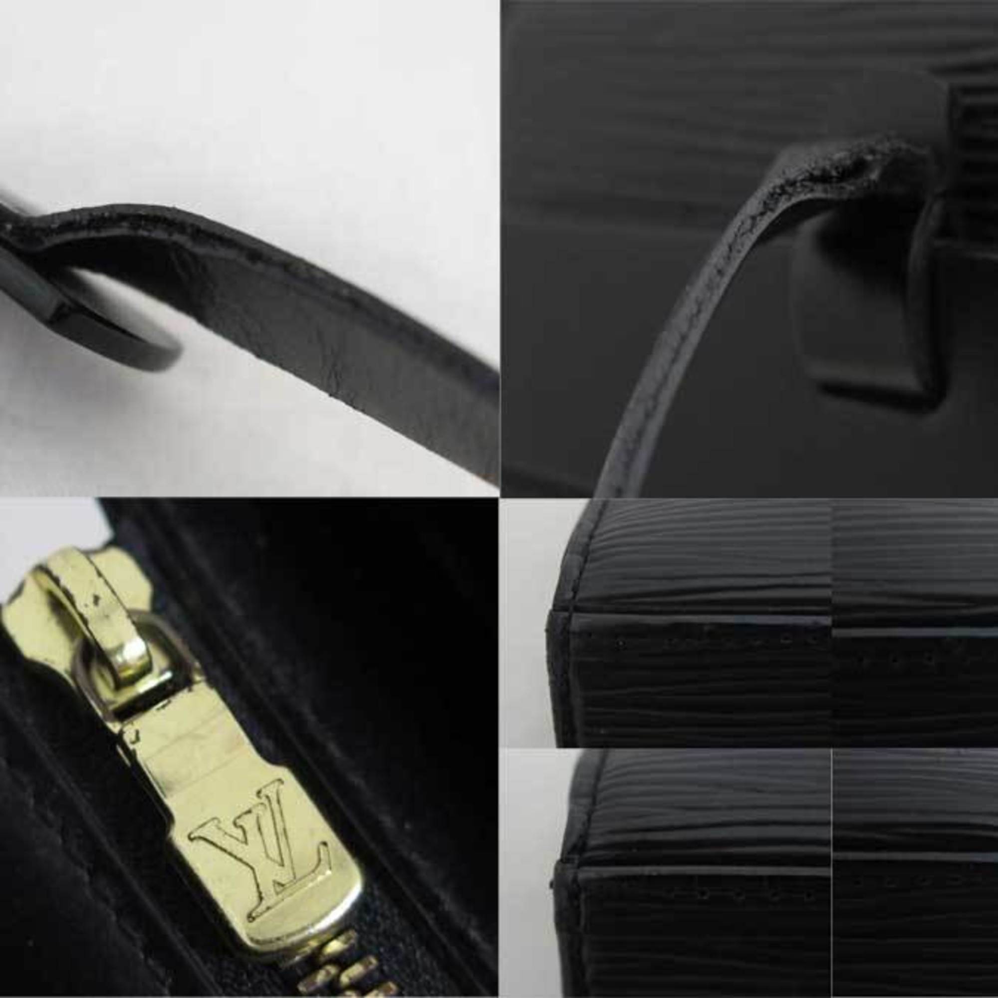 Louis Vuitton Black Leather Croisette tote bag