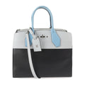 Louis Vuitton Black Leather City steamer handbag bag