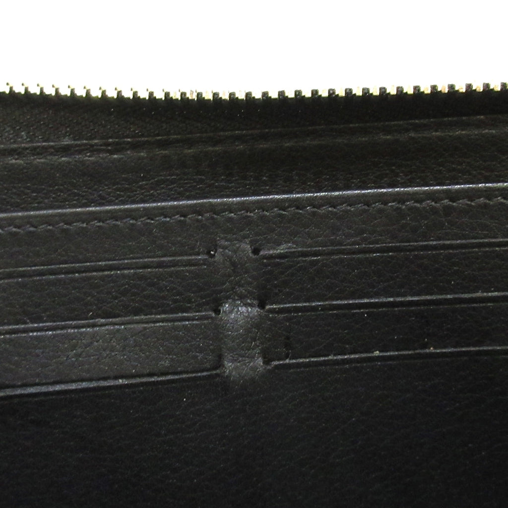 Louis Vuitton Black Leather Portefeuille zippy wallet accessories