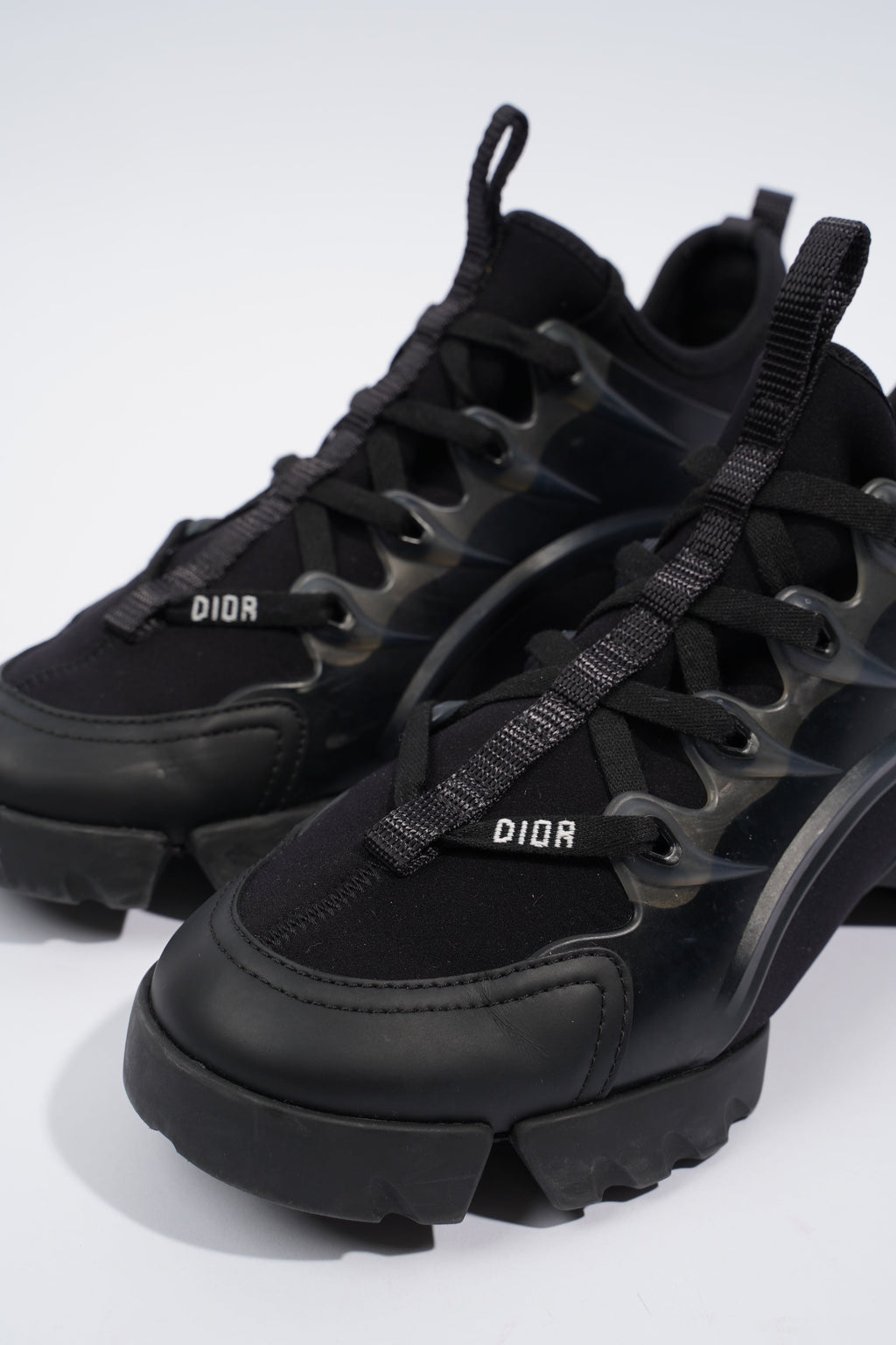 Christian Dior D-Connect Black Fabric EU 36.5 UK 3.5