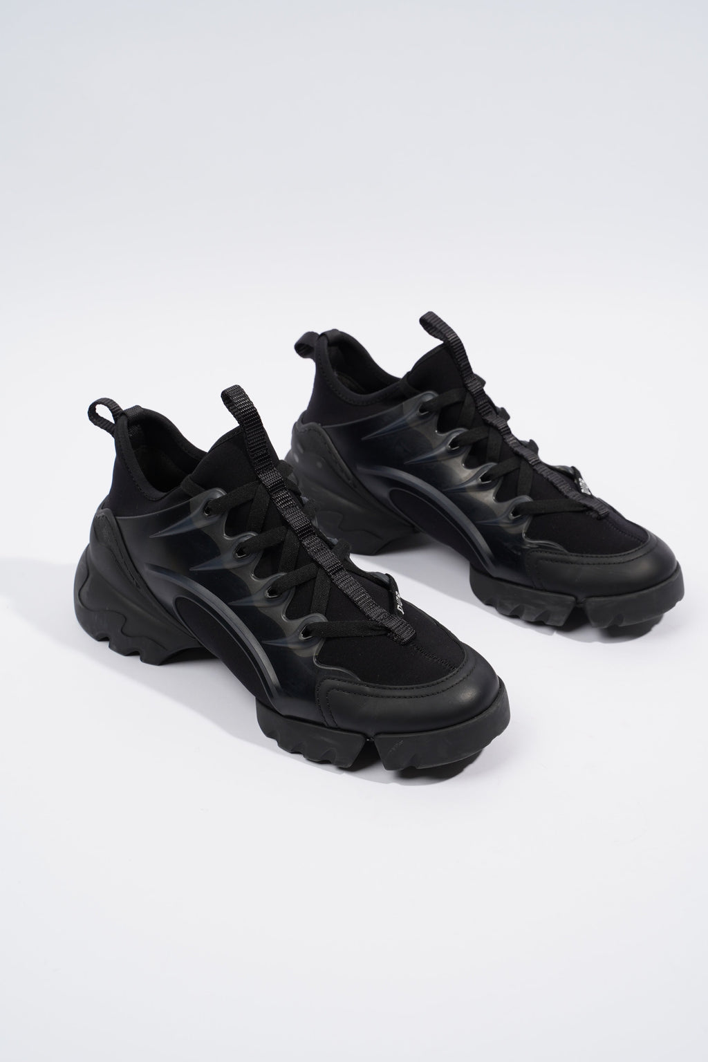 Christian Dior D-Connect Black Fabric EU 36.5 UK 3.5