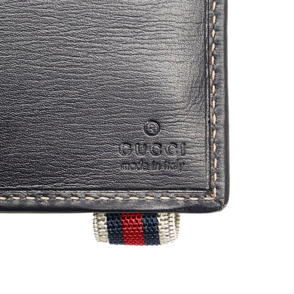 Gucci Black Leather Animalier wallet accessories