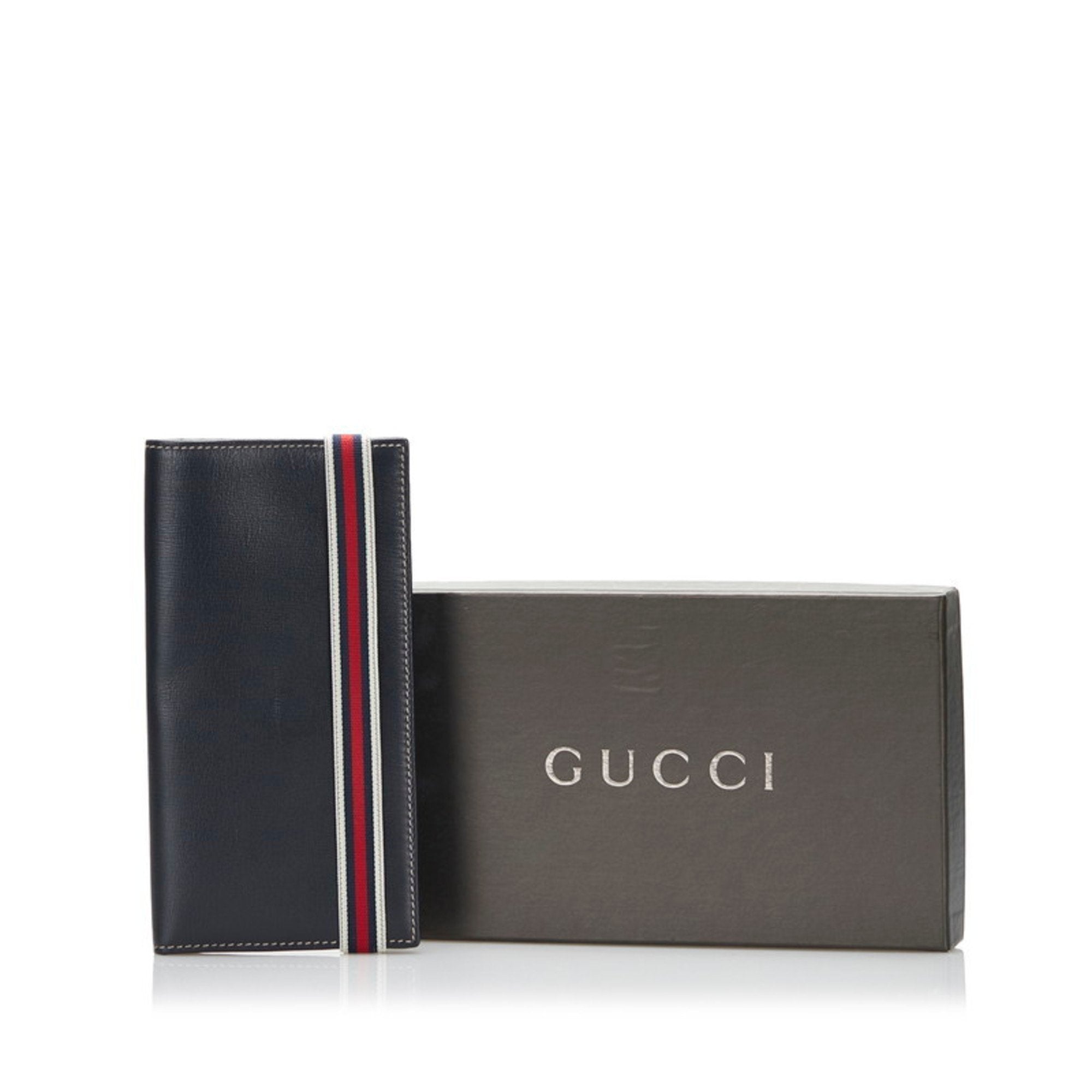 Gucci Black Leather Animalier wallet accessories