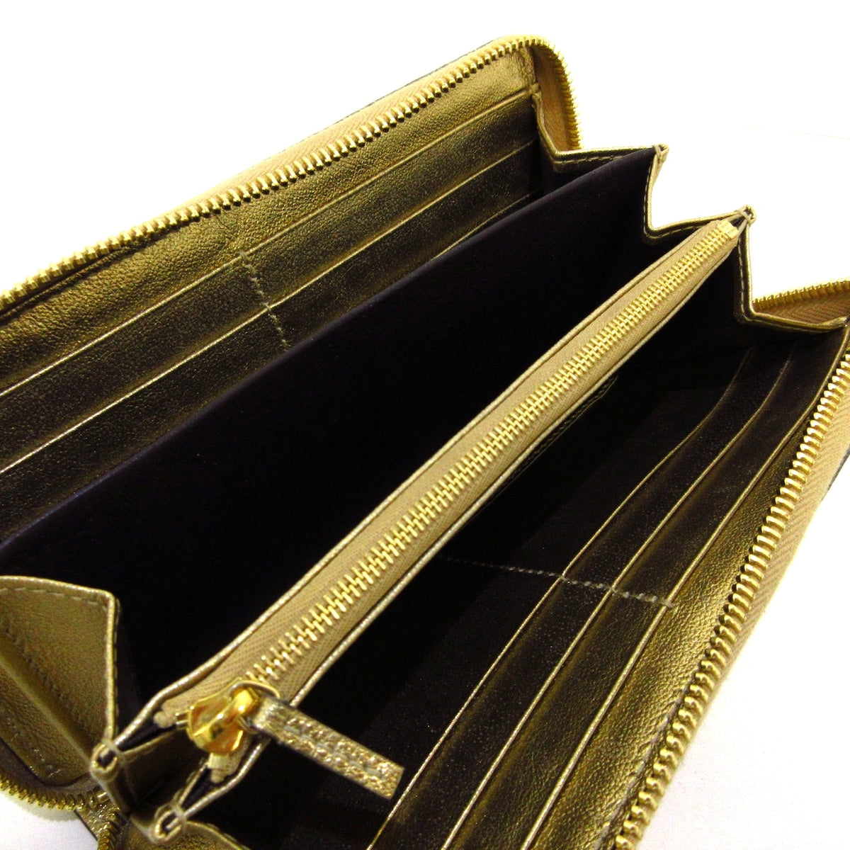 Gucci Gold Leather GG Marmont wallet accessories
