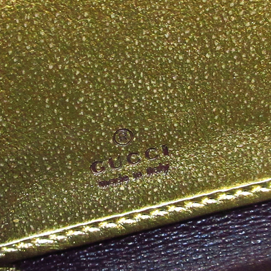 Gucci Gold Leather GG Marmont wallet accessories