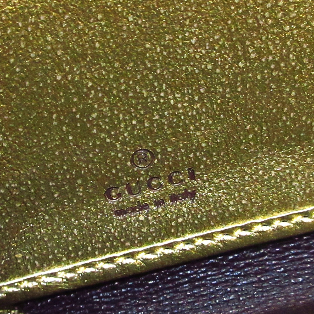 Gucci Gold Leather GG Marmont wallet accessories