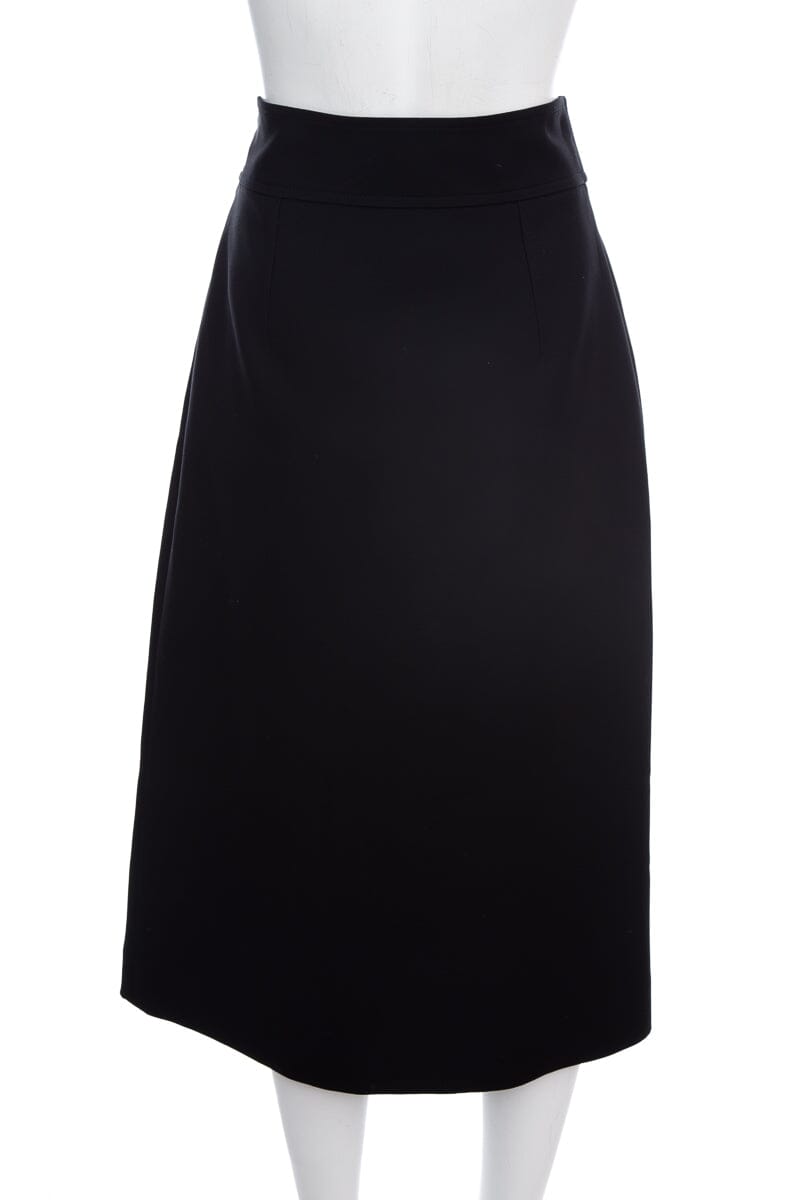 Gucci Black Knee Length Skirt SZ 42