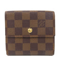 Louis Vuitton Brown Canvas Elise wallet accessories