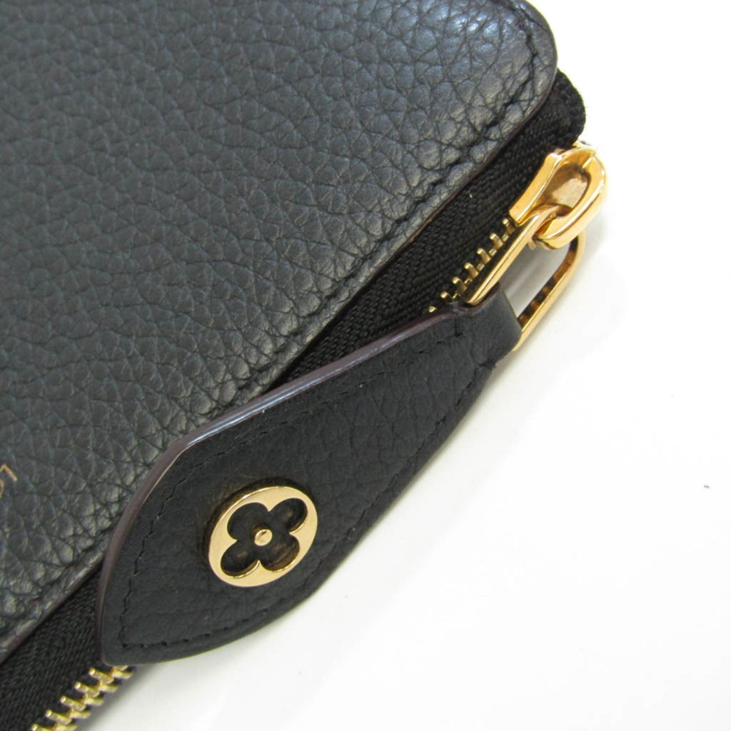 Louis Vuitton Black Leather Portefeuille com√®te wallet accessories