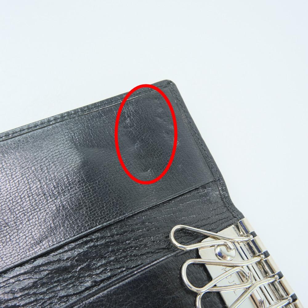 Gucci Black Leather Key case wallet accessories