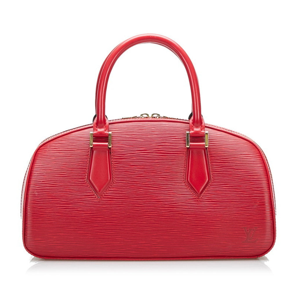 Louis Vuitton Red Leather Jasmine handbag bag