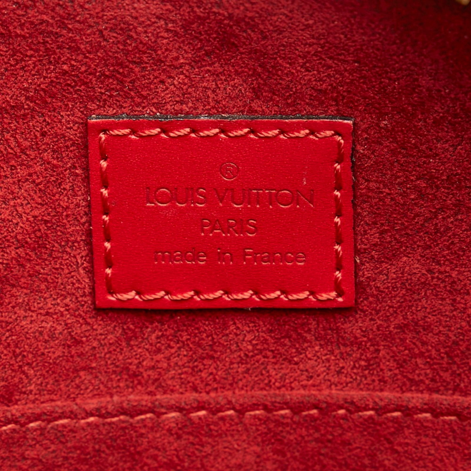 Louis Vuitton Red Leather Jasmine handbag bag