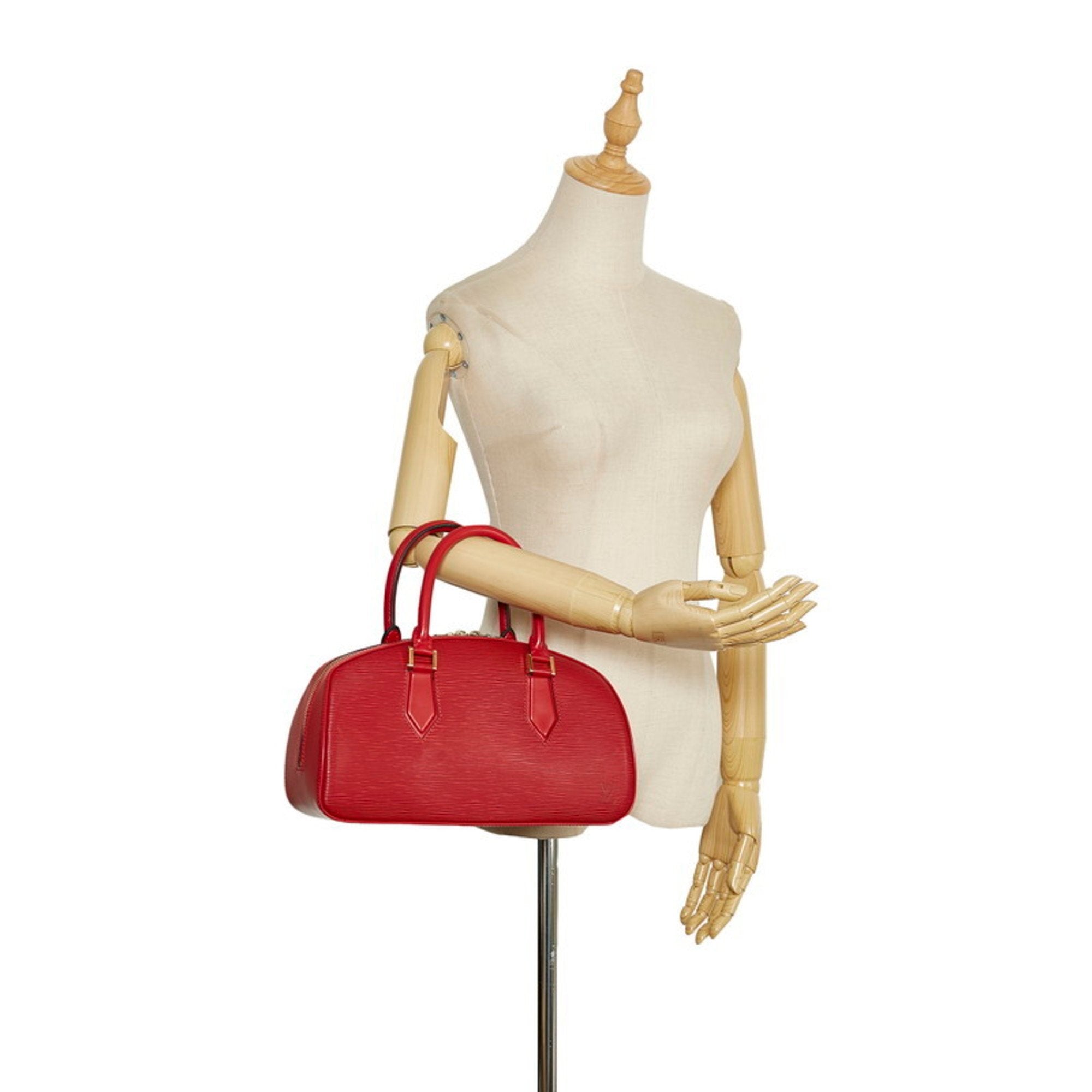 Louis Vuitton Red Leather Jasmine handbag bag