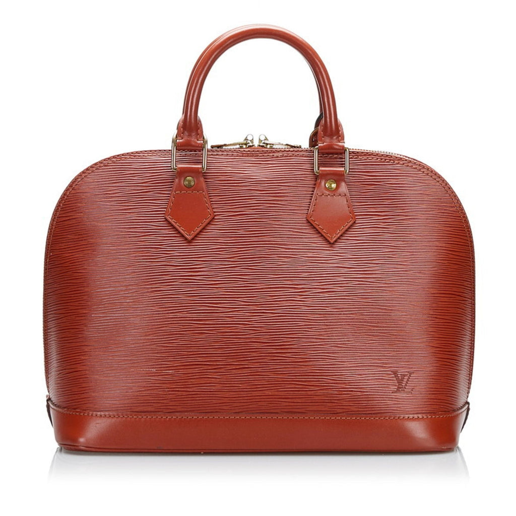 Louis Vuitton Brown Leather Alma handbag bag