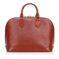 Louis Vuitton Brown Leather Alma handbag bag