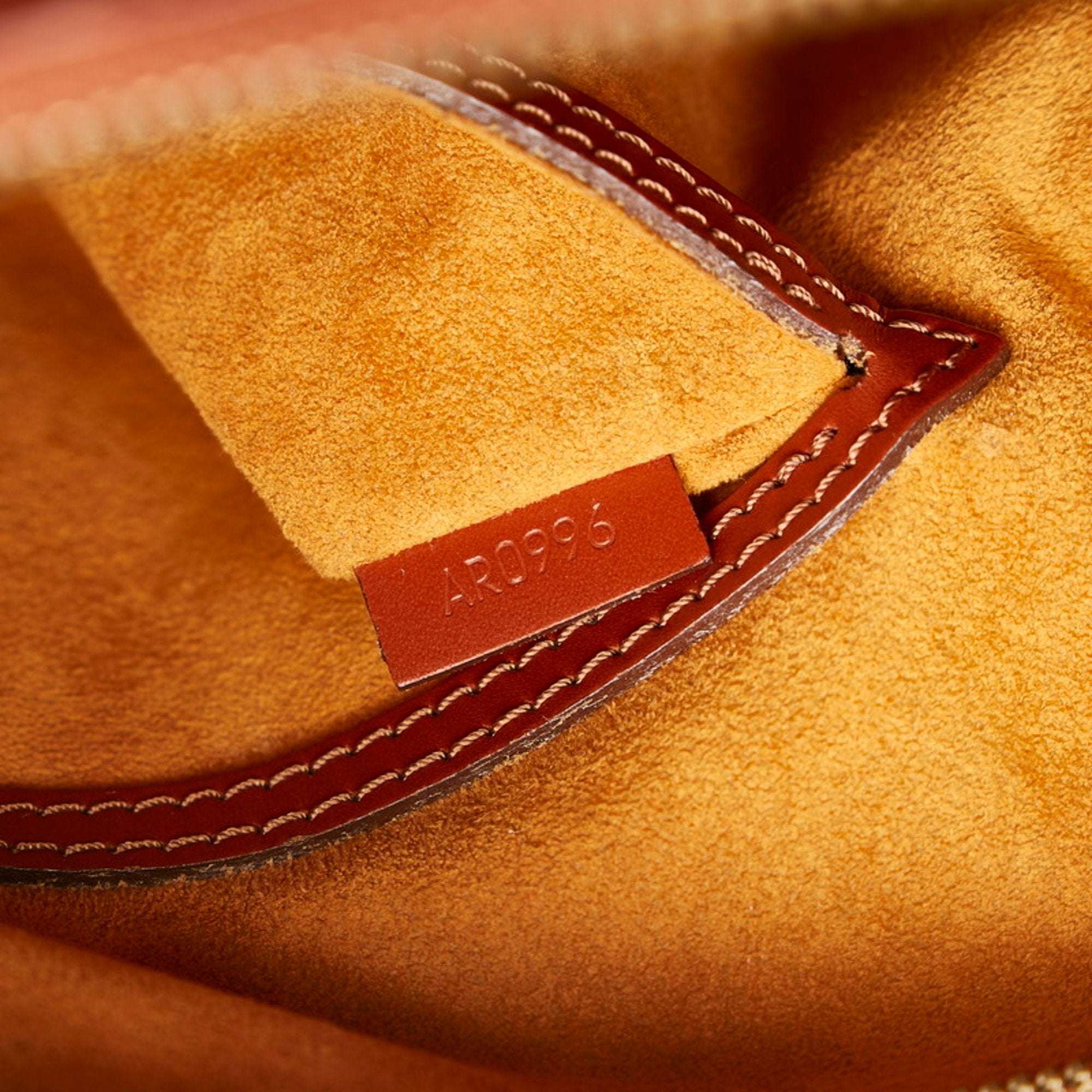 Louis Vuitton Brown Leather Alma handbag bag