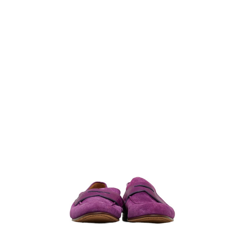 Louis Vuitton Mens Loafers DI1118 Suede Purple