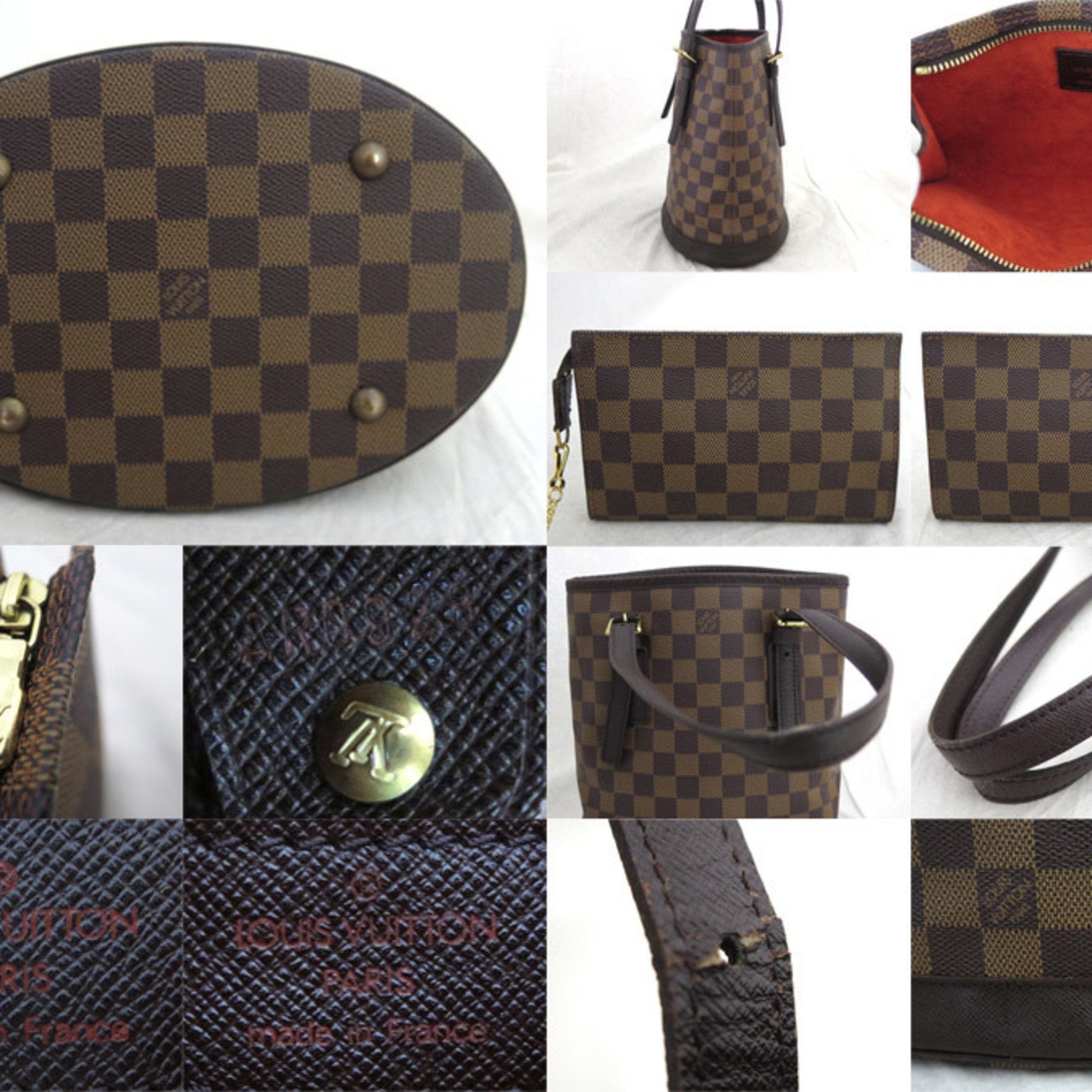 Louis Vuitton Brown Canvas Bucket tote bag