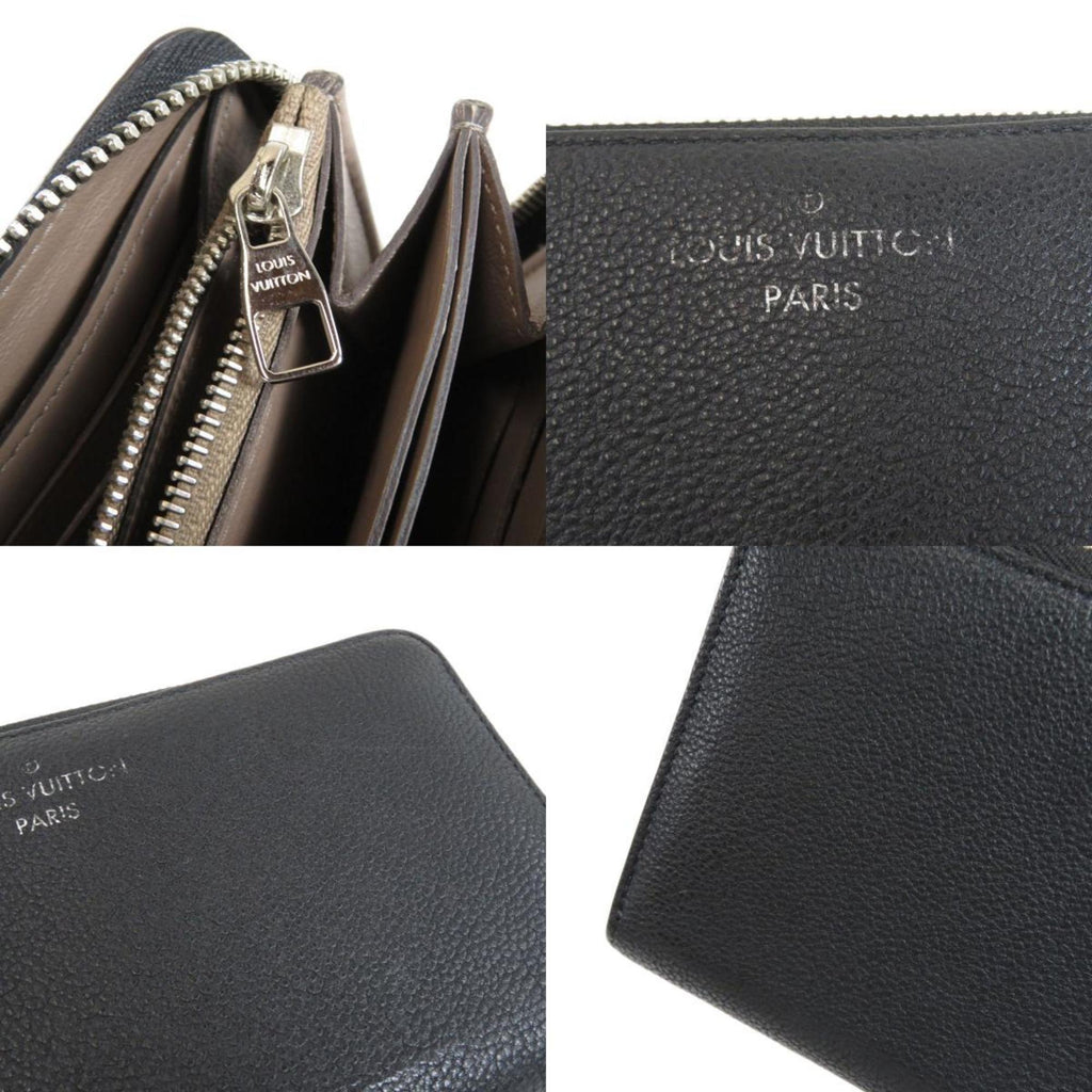 Louis Vuitton Black Leather Zippy wallet wallet accessories