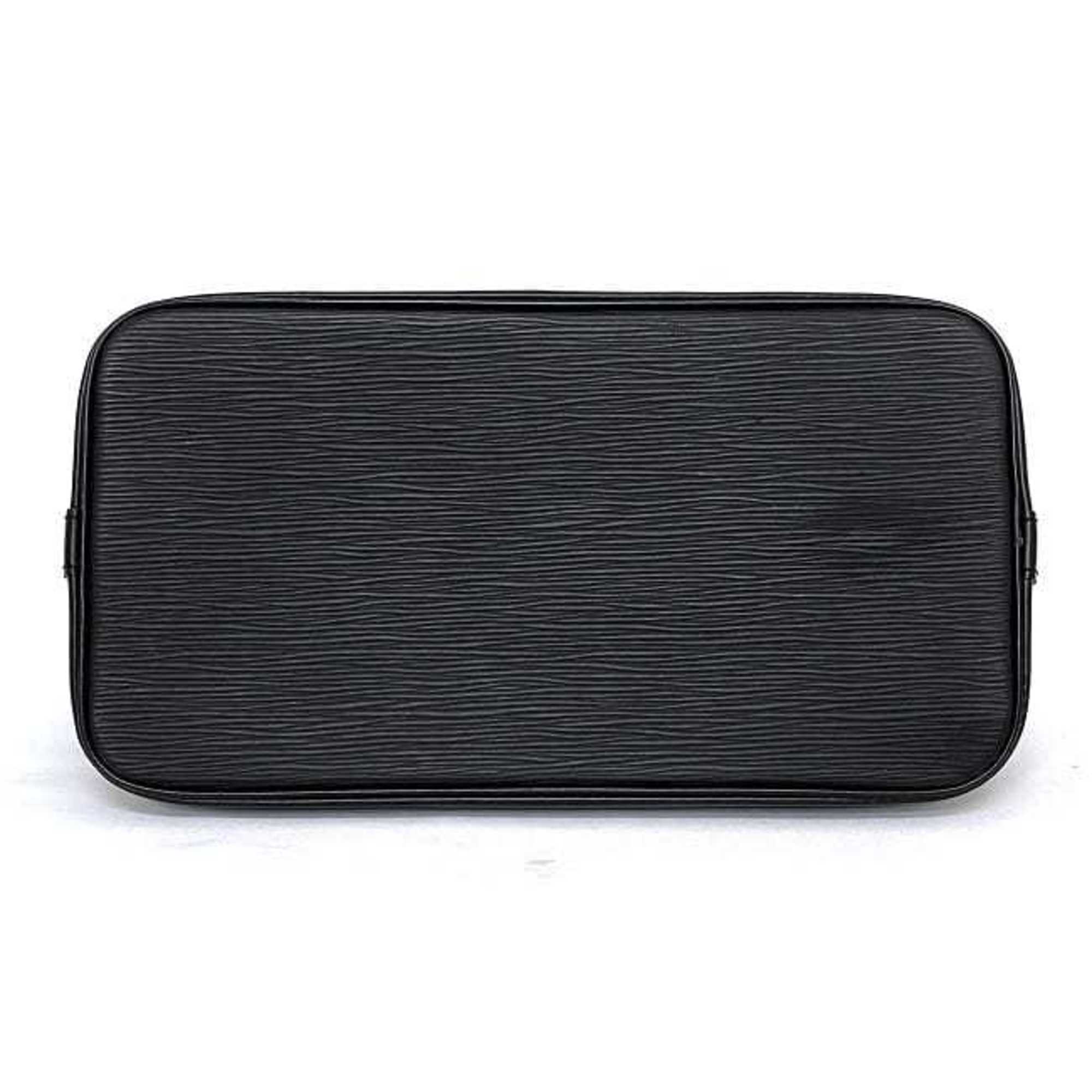 Louis Vuitton Black Leather Alma handbag bag