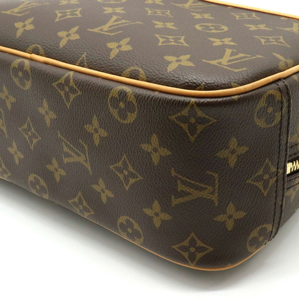 Louis Vuitton Brown Canvas Deauville handbag bag