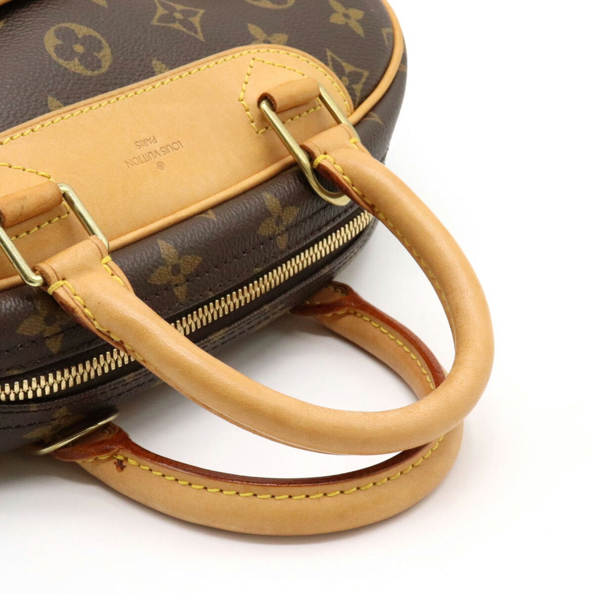 Louis Vuitton Brown Canvas Deauville handbag bag