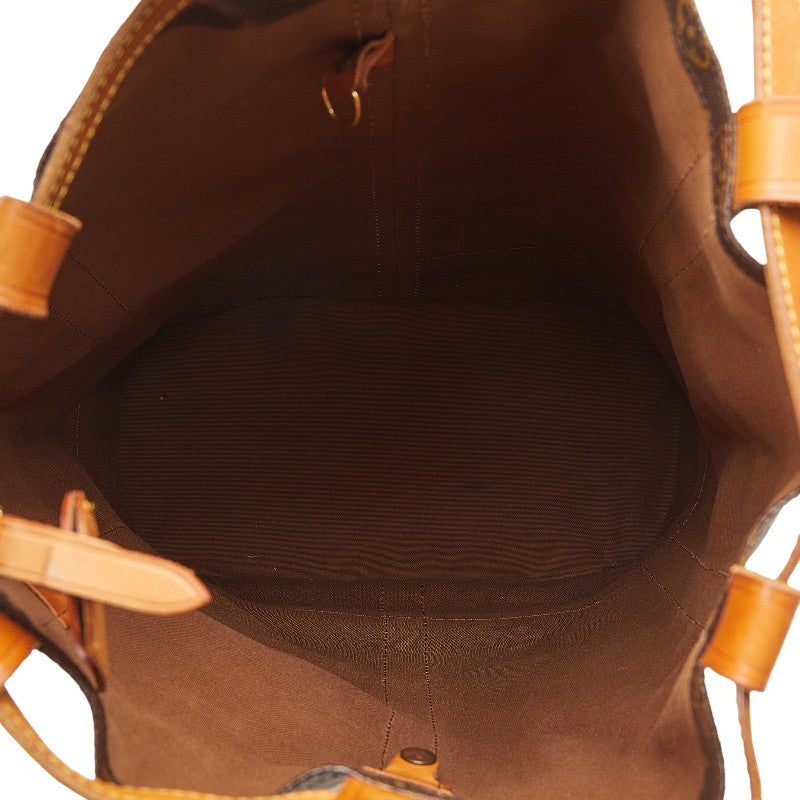 Louis Vuitton Monogram Landnet GM Shoulder Bag M42244 Brown PVC Leather Lady Louis Vuitton