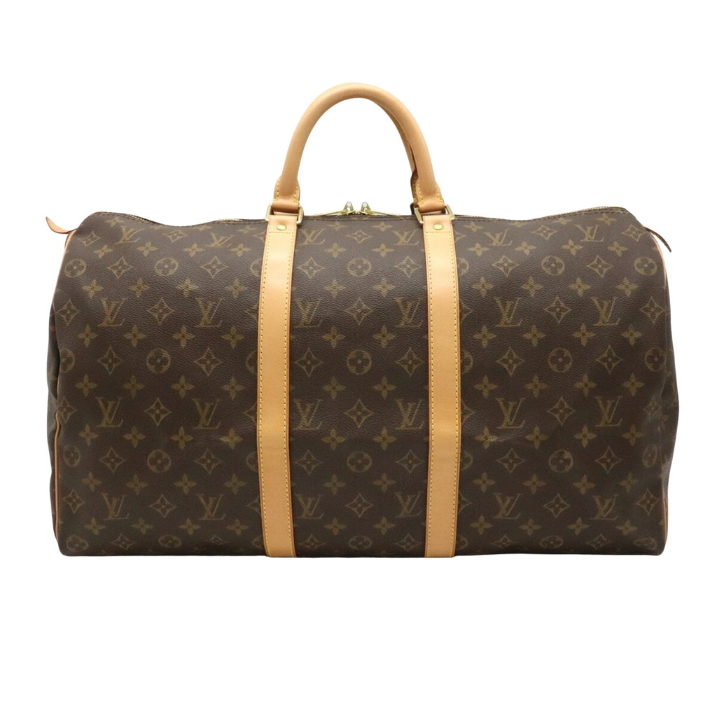 Louis Vuitton Brown Canvas Keepall 50 travel bag