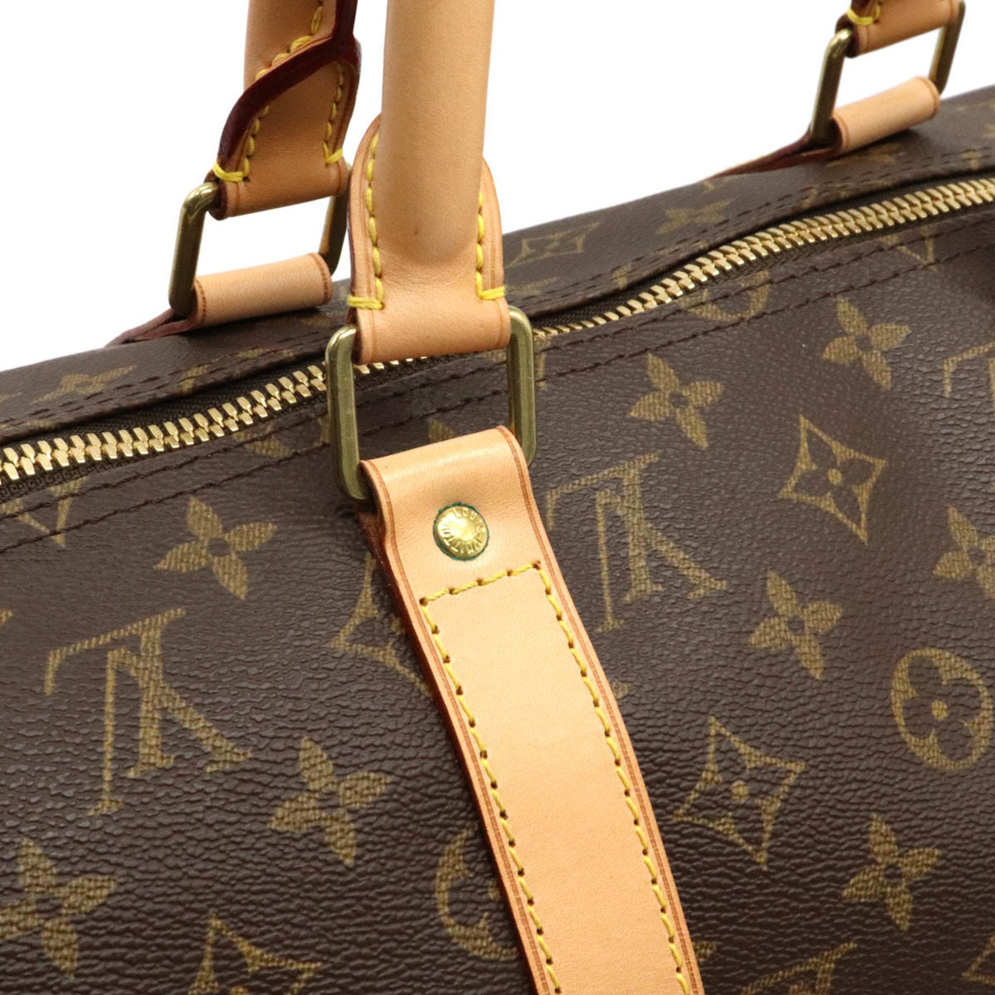 Louis Vuitton Brown Canvas Keepall 50 travel bag