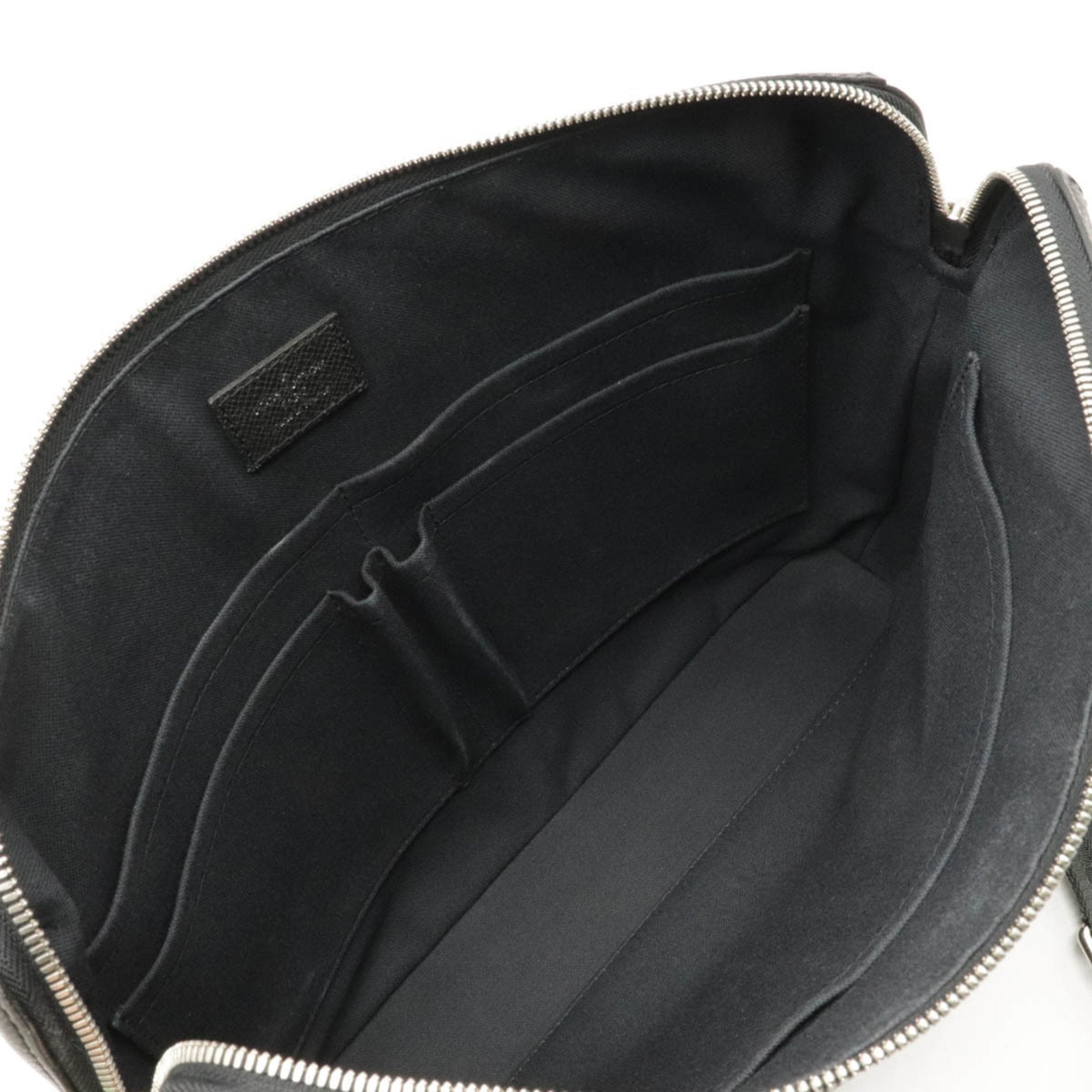 Louis Vuitton Black Leather Grigori shoulder bag