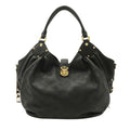 Louis Vuitton Black Leather Mahina shoulder bag
