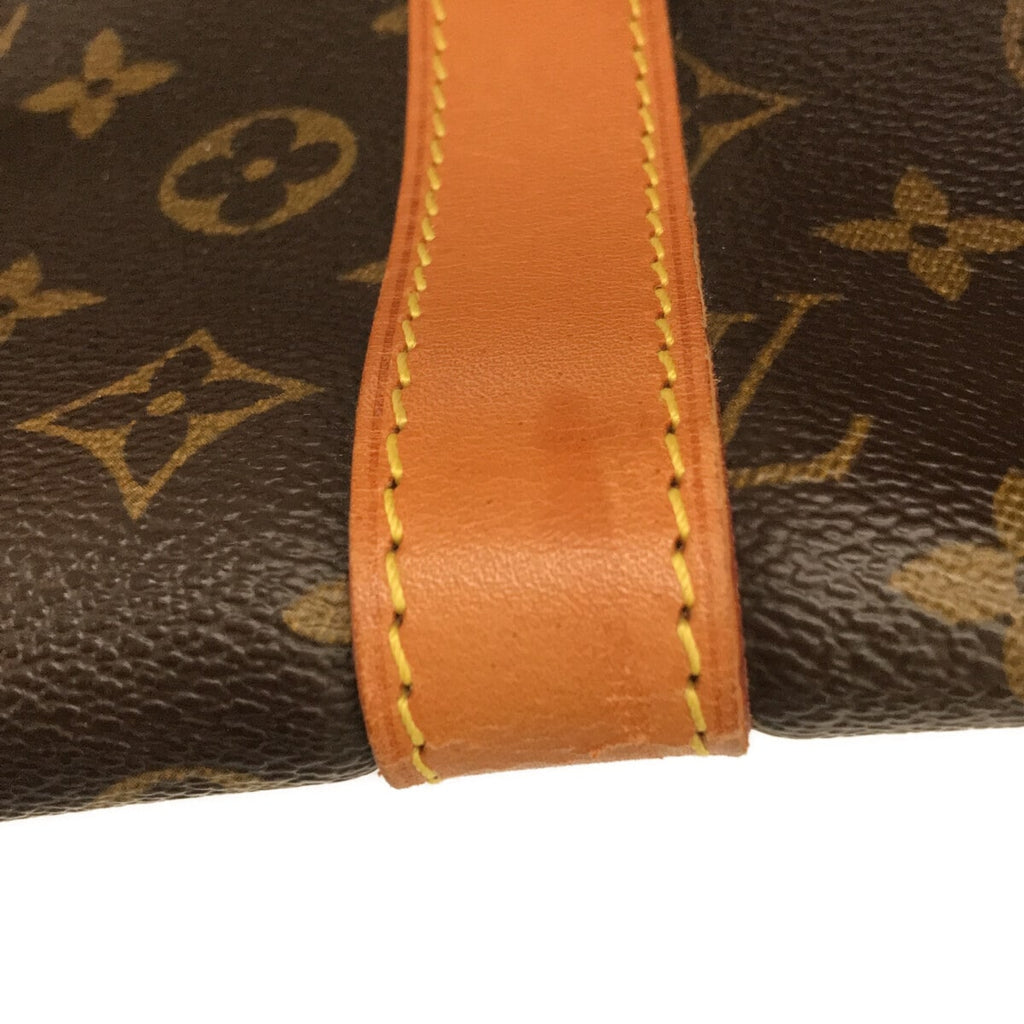 Louis Vuitton Brown Canvas Keepall Bandouli√®re 55 travel bag