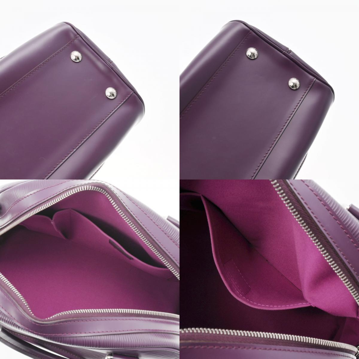Louis Vuitton Purple Leather Bowling handbag bag