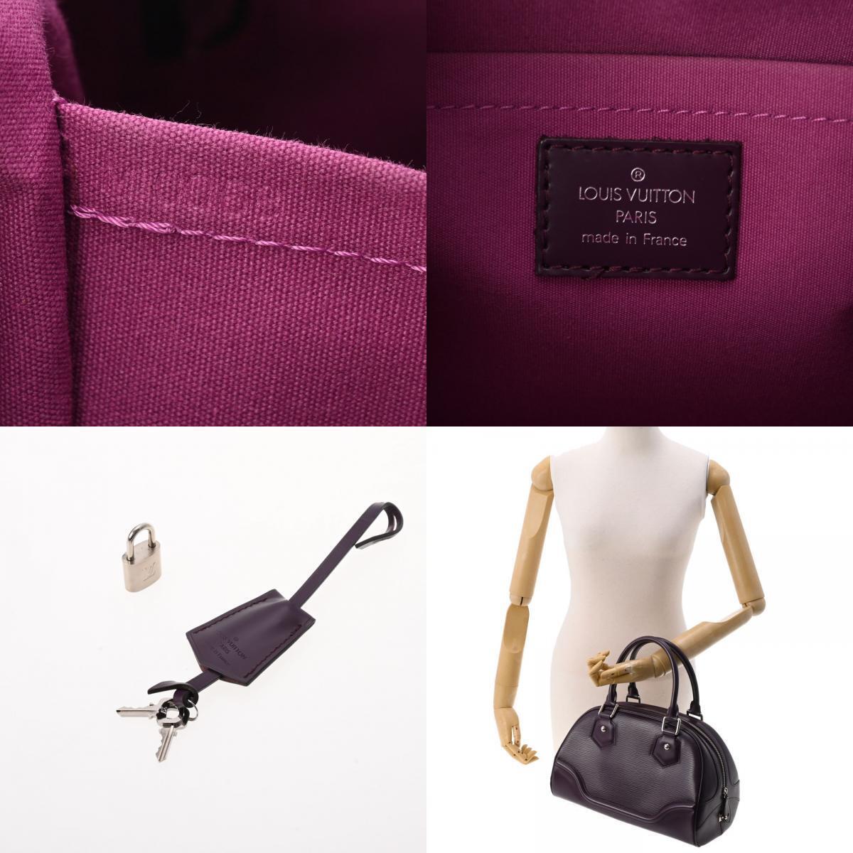 Louis Vuitton Purple Leather Bowling handbag bag
