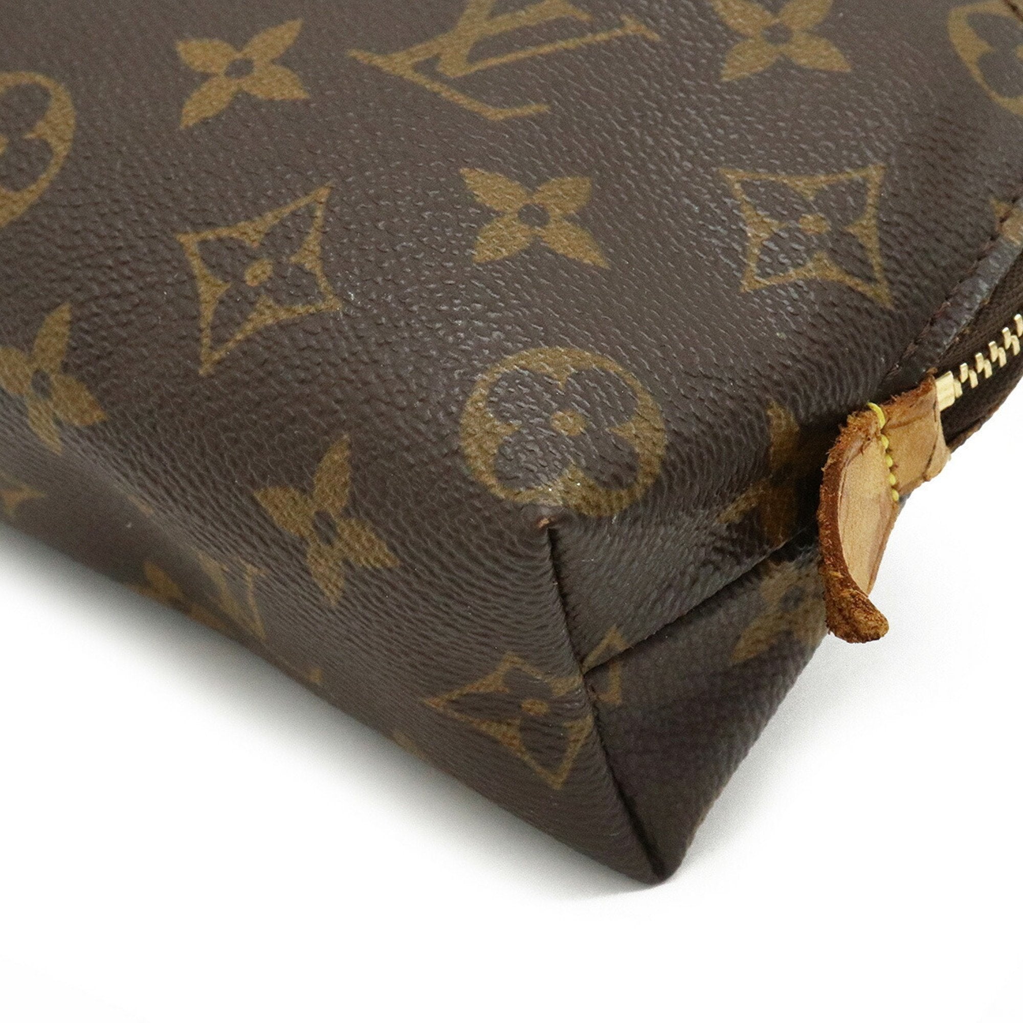 Louis Vuitton Brown Canvas Cosmetic pouch clutch bag