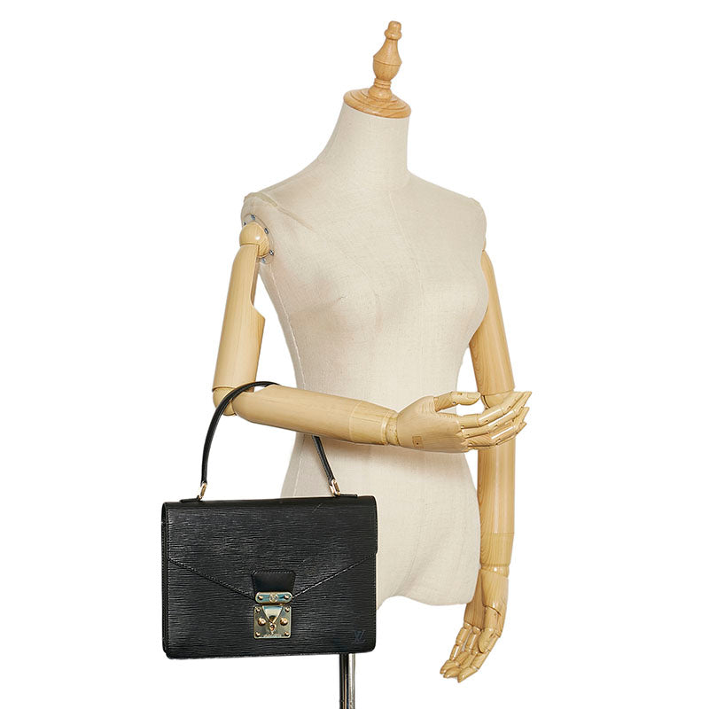 Louis Vuitton Epic Concorde Handbag M52132 Noir Black Leather  Louis Vuitton