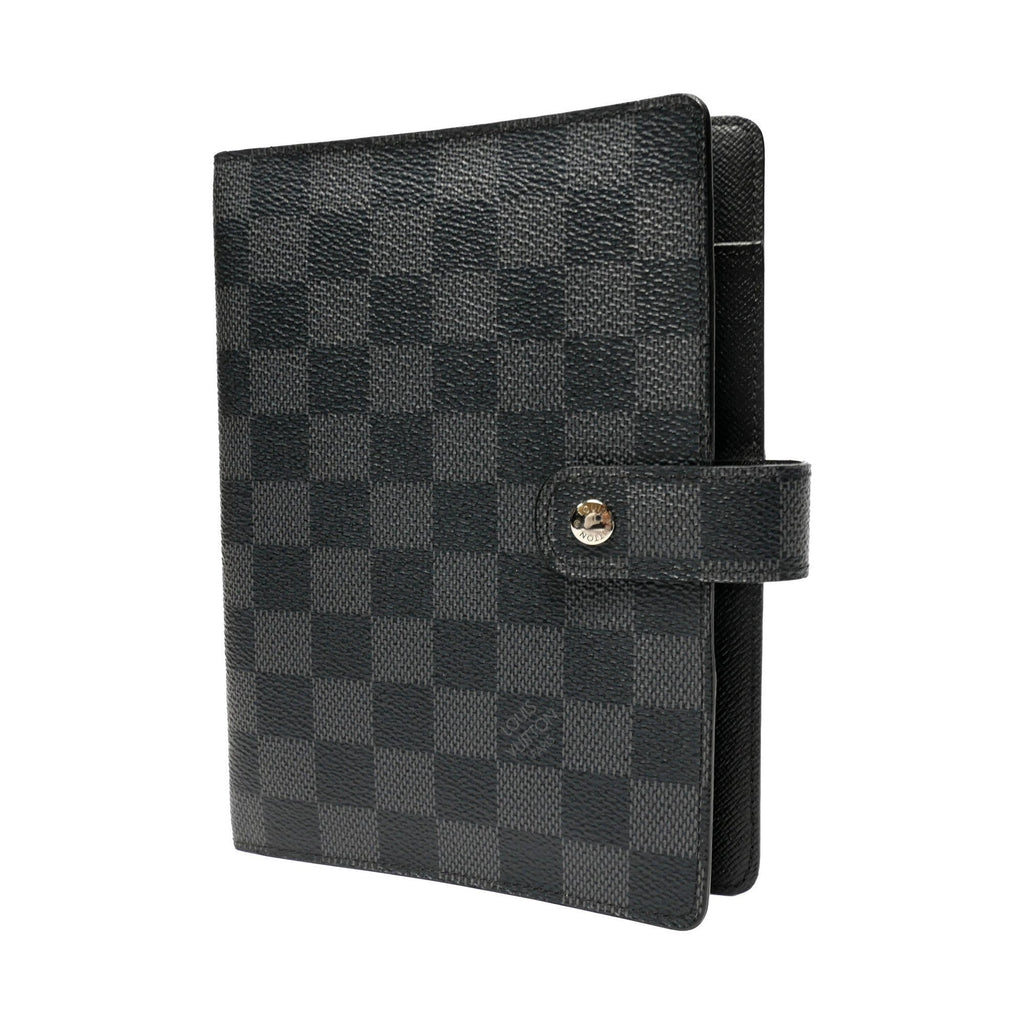 Louis Vuitton Gray Canvas Couverture agenda de poche wallet accessories