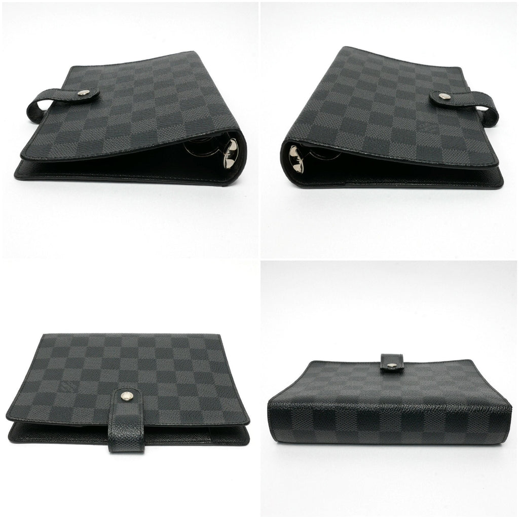 Louis Vuitton Gray Canvas Couverture agenda de poche wallet accessories