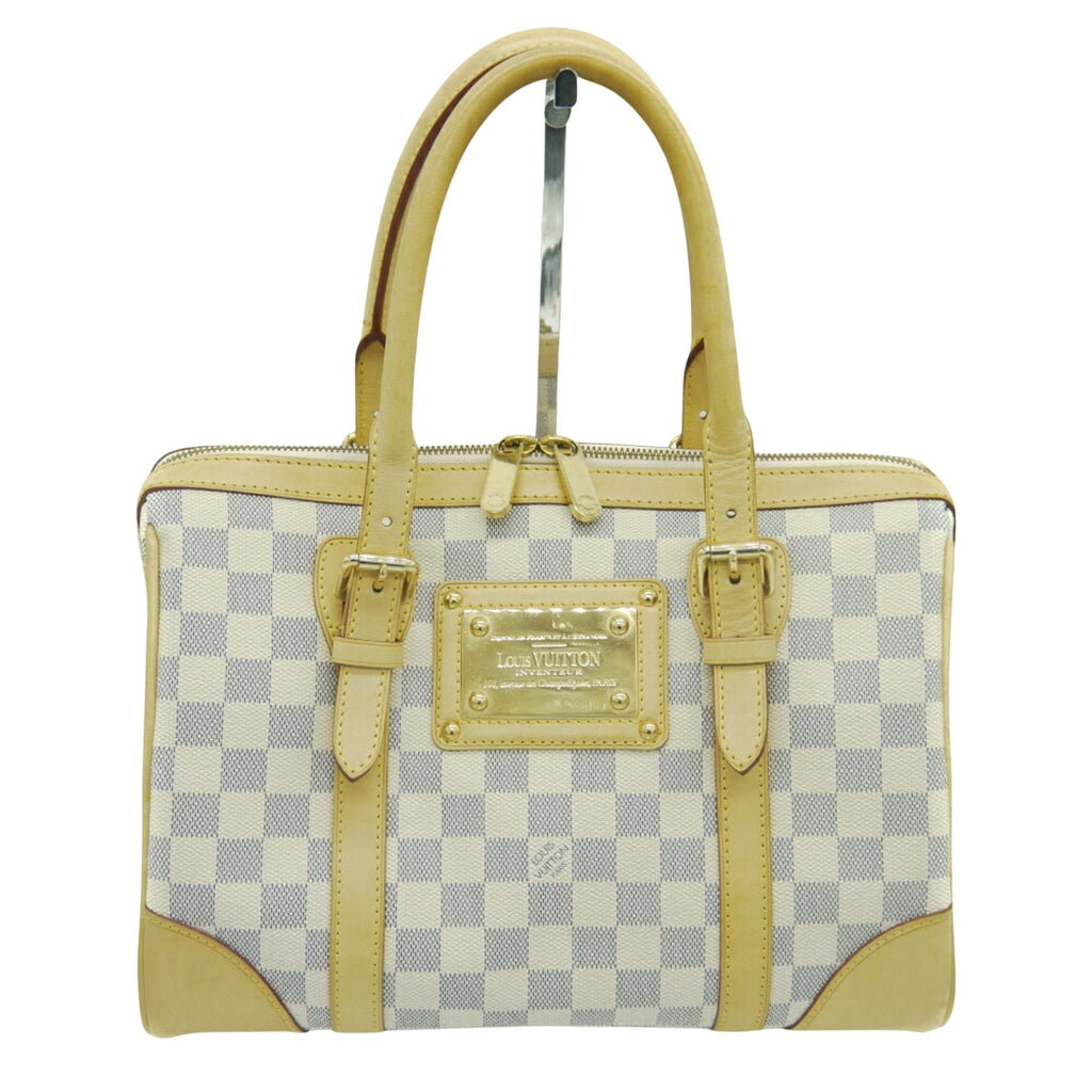 Louis Vuitton White Canvas Berkley handbag bag